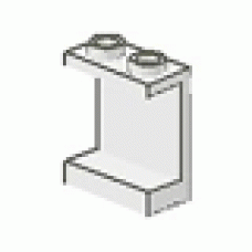 Part 4864 White Panel 1 x 2 x 2 - Undetermined Stud Type 